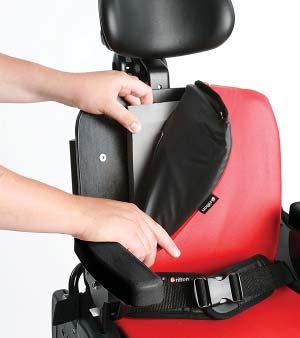 Figure 37a: The three items in the mini kit make the small Activity Chair a prime option for the smallest child, from approximately 8 months up to 2 years.