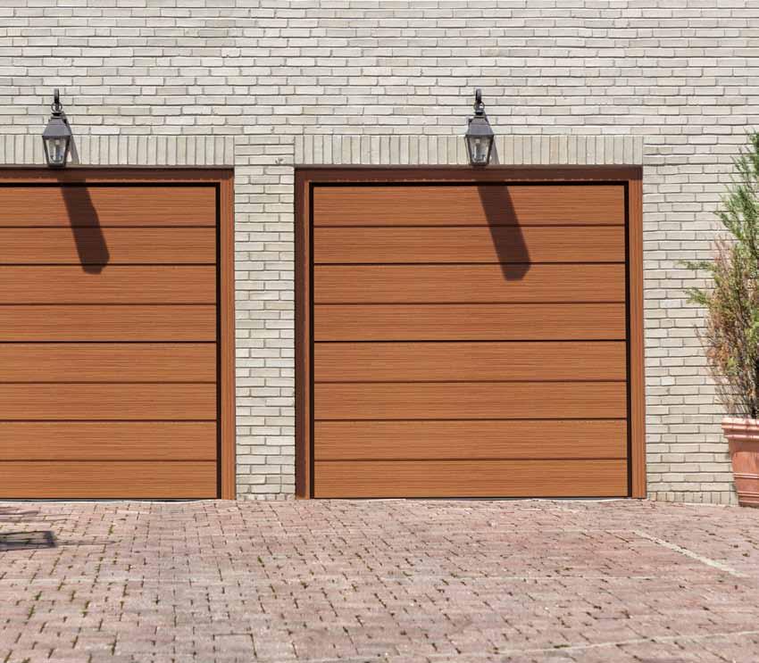 MOTORISATION The Overlap sectional door is equipped with the SilMotion operator, which works for all garage door sizes available in the catalog.