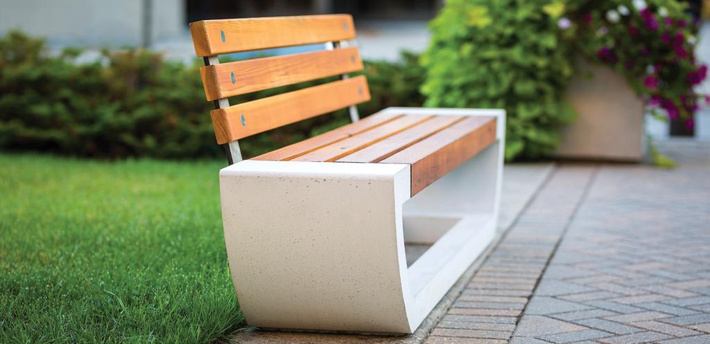 NEW Benches Complete your urban space by providing a comfortable place to sit. Choose from our sleek-angled Skyline Bench, our ultra-modern One40Two or our well-rounded Cast Bench.
