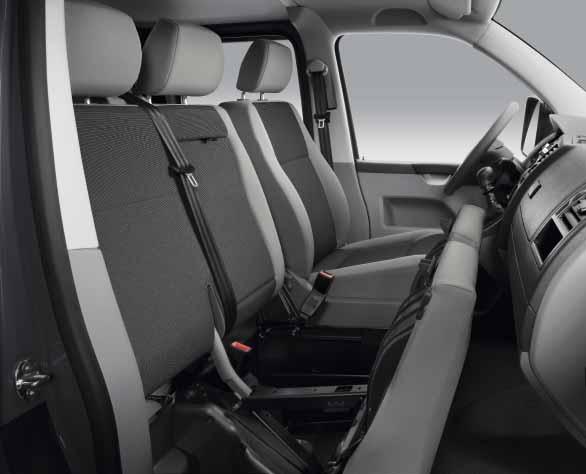 The perfect fit for you Ergonomically designed seats give terrific support and have height, lumbar, reach and rake adjustment, while the steering column has height and rake adjustment to ensure your