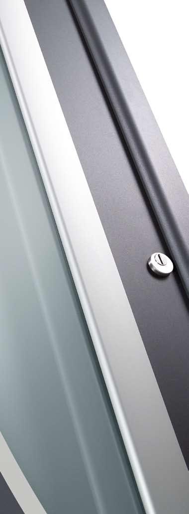 The exclusive line of Design handles Entrance doors with perfectly matched Design handles Persuasive
