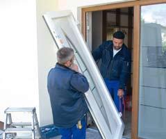 Step 1: Your old door is professionally and cleanly dismantled and disposed of in an environmentally-friendly manner.