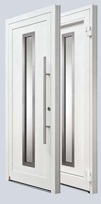 TopComfort entrance doors The inexpensive standard version 1 External view 2 TopComfort doors offer you equal degrees of design and functionality the all-round profiles are precisely connected and