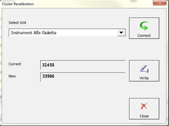 5. Instrument cluster data manager This function allows the update of Instrument Cluster working data Calibration by OBDII in cluster of CAN based vehicles.
