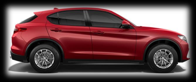 Stelvio: Key standard equipment SAFETY FUNCTIONAL INTERIOR Lane departure warning (LDW) Forward collision warning (FCW) 6 Airbags (2 front, 2 side, 2 curtain) w/ pass.