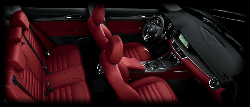 2 Upholstery: SUPER (OPTIONAL) Available for the Stelvio Super trim, the optional Lusso packs (9AE/9AF) offer unrivalled Italian design and style.