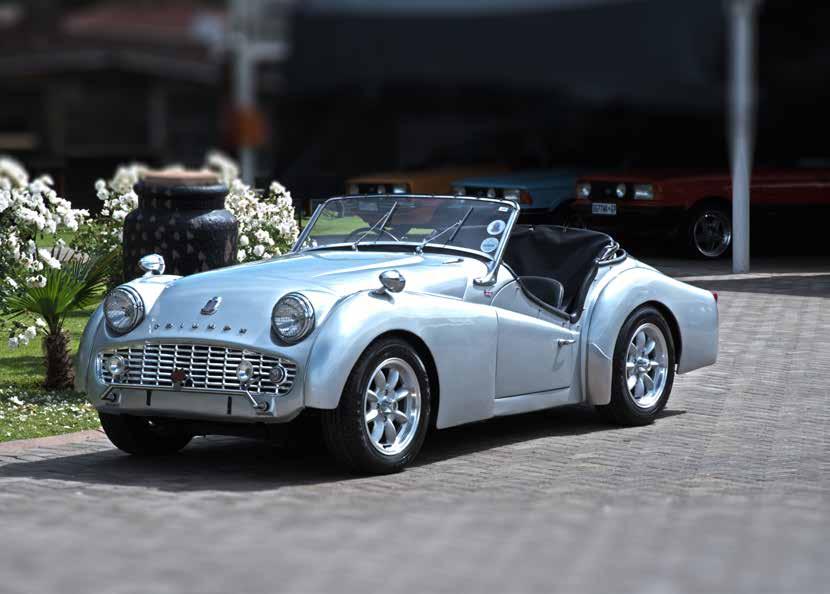 1 A 1958 TRIUMPH TR3A ROADSTER convertible, 2l motor, 561 miles, 4 speed manual, black leather upholstery,