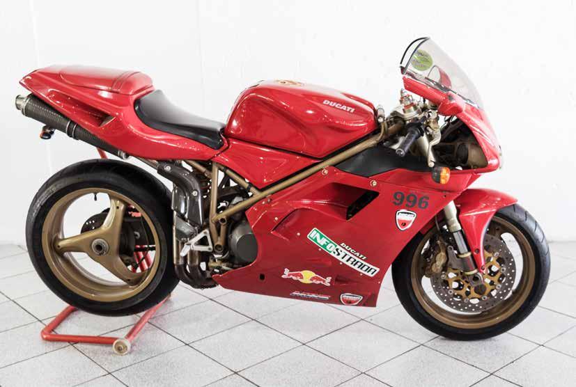 8 A 1999 DUCATI 996 BI POSTO MOTORCYCLE 996cc, 39178kms Regarded at the time as the most beautiful bike in the world.