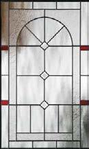 1 7 10 Glass Privacy Rating 2 3 1 Black Nickel Brushed Nickel Arden Page 138 Reminiscent of historic leaded glass with modern sensibilities, Arden glass features an architectural pattern of Red