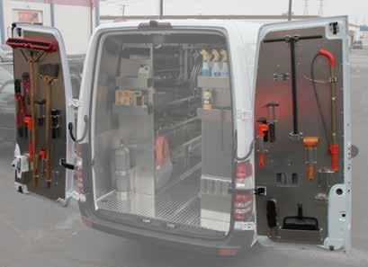 The clean appearance of your upfitted doors will add to the professional appeal of the van, and therefore your business.