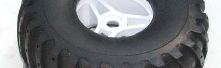 Once the tires are properly mounted the tires can be permanently fixed to the rims using Cyanoacrylate glue.