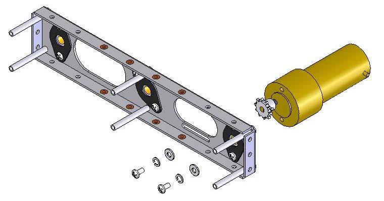 Assembly 4 Motor and Bulkhead (2 Assemblies required) (Multiply listed quantities x 2) (Average assembly time: 2 students about 10 minutes) Components and Tools for 1Assembly Qty.