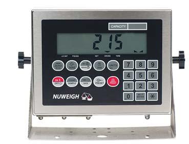 Digital Weighing Indicator The NUWEIGH JAC 320 digital indicator is the heart of the system.