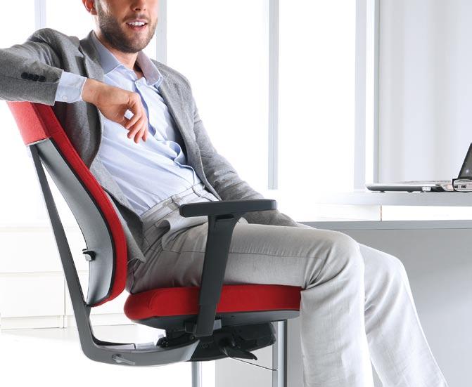 Synchronous seat and backrest movement gives you the feeling of great healthy support in every seating position.