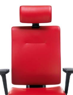 Height adjustable armrest (range 80 mm), sliding soft