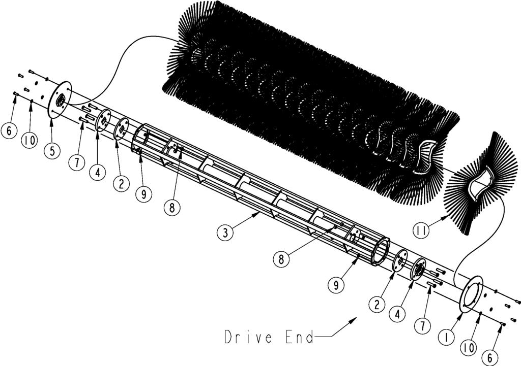 Broom Components Section 2: Main Assembly 72001 6