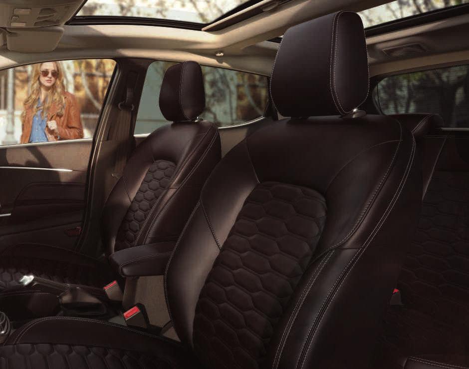 you, while sumptuous quilted leather seats with