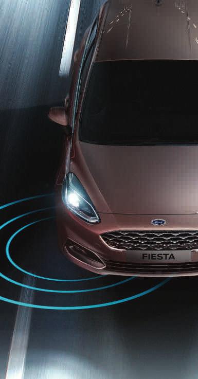 01 02 An extra pair of eyes. 01 Ford Lane-Keeping System is a standard feature available at speeds over 40 mph on highways and main roads with visible markings.