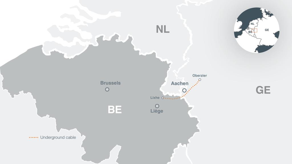 ALEGrO First HVDC interconnector between Belgium (Elia) and Germany (Amprion) European priority project 90 km of underground cables between Lixhe (BE)