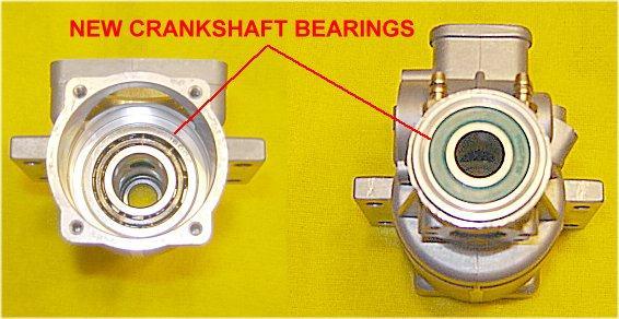 My bearings were totally shot, and one of the cam bearings was seized. Most people choose to ignore the cam bearings because they are tough to get out. Do not over-look these bearings.
