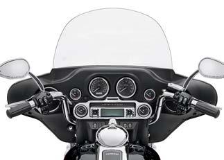 profile. Finished in brilliant chrome or satin black, these 1" handlebars accept internal wiring for a clean look.