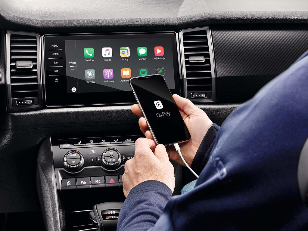 The SmartLink+ system also enables you to send car data via cable to your smartphone which gives you access to interesting information about your drive, like driving economy,
