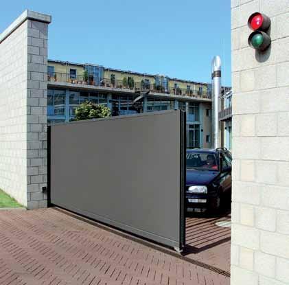Sliding gate HS BF with on-site infill Individual design with a door width up to 10 m Make your sliding gate an original.
