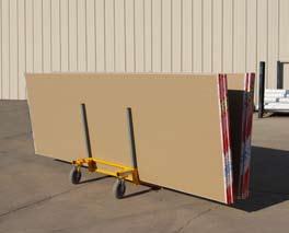 drywall cart available. It comes standard with 4 removable handles and converts to a platform cart. Drywall Cart Frames DWC-LR Lo-Rider Drywall Cart...60#.