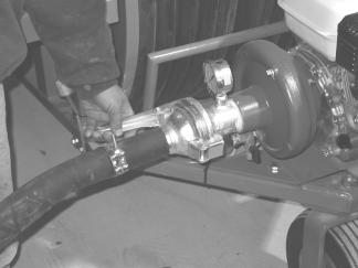 1. Connect the water supply hose to the quick connect fitting ( fig 3 ) on the machine. FIG 3 2.