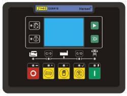 Control System Standard Control Panel Indicator type frequency, voltmeter and ampere meter demonstration unit's electrical parameter.