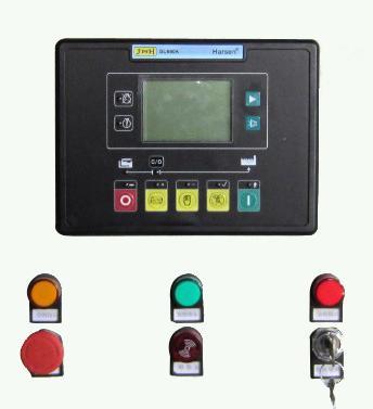 Protection : Low Oil Pressure High Engine Temperature Auxiliary Shutdown Over speed Automatic Failure Controller Indicator type frequency, voltmeter an d ampere meter demonstration unit's electrical