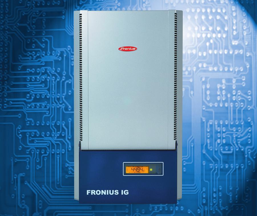 User-friendly and comes standard with every FRONIUS IG; tracks more than 2 critical system performance
