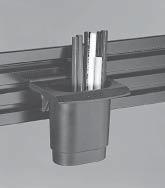 Hanging Folder Holder Constructed of injection molded plastic. Holder consists of a pair of stepped brackets providing orderly file access above the desk.