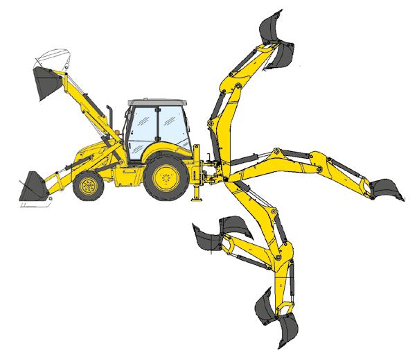 B90B R S O G H M N U T L V Z B90B A B C D E F P I J K OVERALL DIMENSIONS Ground distance over front axle Wheelbase Pivot distance over rear axle Max distance over rear axle (with 915 mm backhoe
