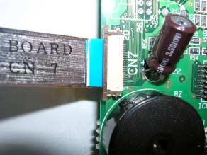 1: Pull stopper on CN7(ATA/LCD board) <note> Please do not wide