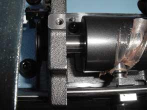 74 4-5-2 Adjustment of thread cutting driver 1. Remove Table support cover, and Cover for thread cutting driver. 3.