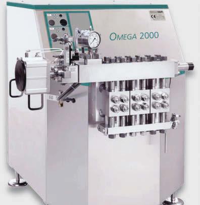 OMEGA 500 With a throughput of 150 l/h to 500 l/h, the OMEGA 500 is suited for standard industrial production.