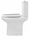 pressure on the knees and other joints Rimless pans Comfort Height Open Back WC Pack