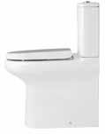 cistern and soft close seat W: 360 x H: 815 x D: 625mm Pan height: 455mm Comfort