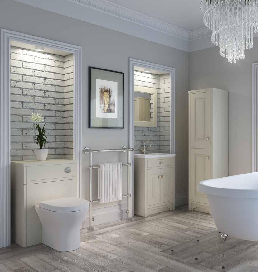 Hampshire If you favour a more traditional approach to your bathroom design, the Hampshire range offers a more classical touch.