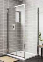 Sliding Doors Maximise the space in your bathroom with the elegant and modern Spring Sliding Doors with adjacent Side Panels.