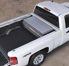 Its molded foam backing helps protect the bed from scratches. Gray with embroidered Chevy Bowtie. Overhead Utility Rack or Bed Divider VMM - $600.