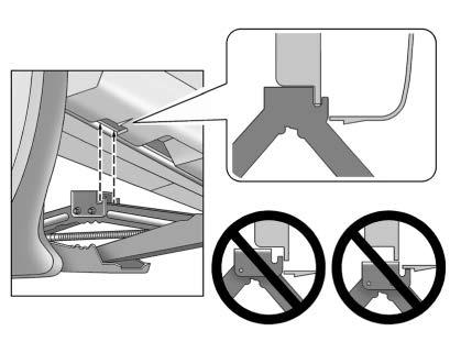 Caution Using a jack to raise the vehicle without positioning it correctly could damage your vehicle.