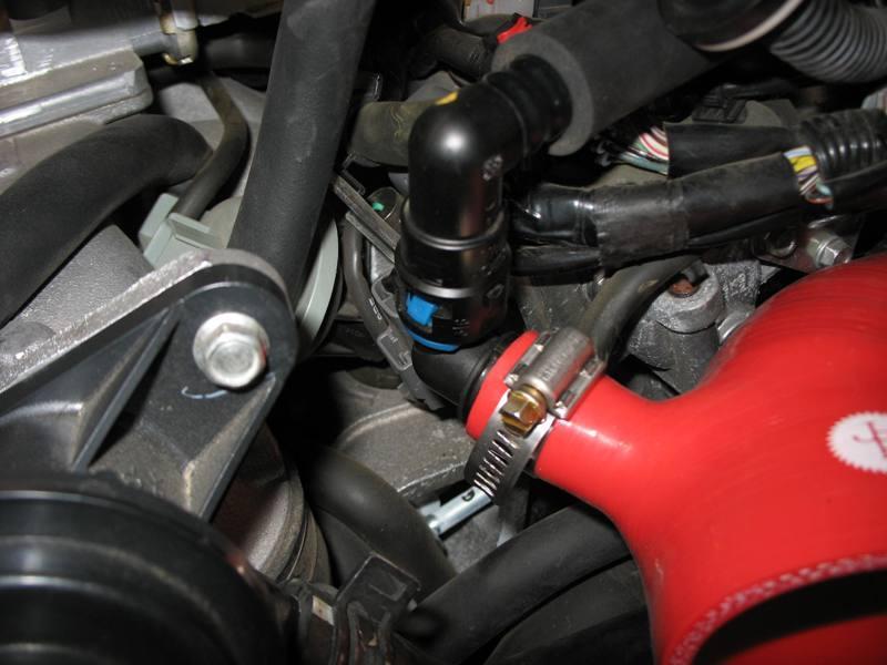 10. Loosen the clamp on the intake hose and