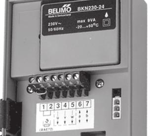 BKN230-24 or BKN230-24-C-MP units 23 Terminals 1 to 7 of the BKN230-24 or BKN230-24-C-MP unit correctly wired