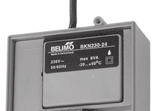 conductors (terminals 6 and 7) 24 AC 230 V All BKN230-24 and BKN230-24-C-MP units connected to the AC 230 V