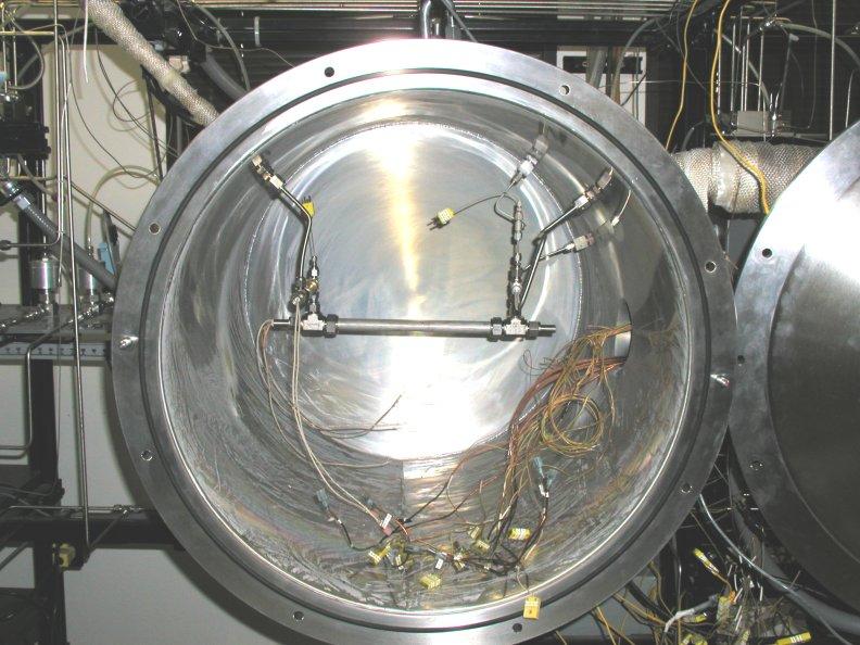 Test Section Installed in a Vacuum