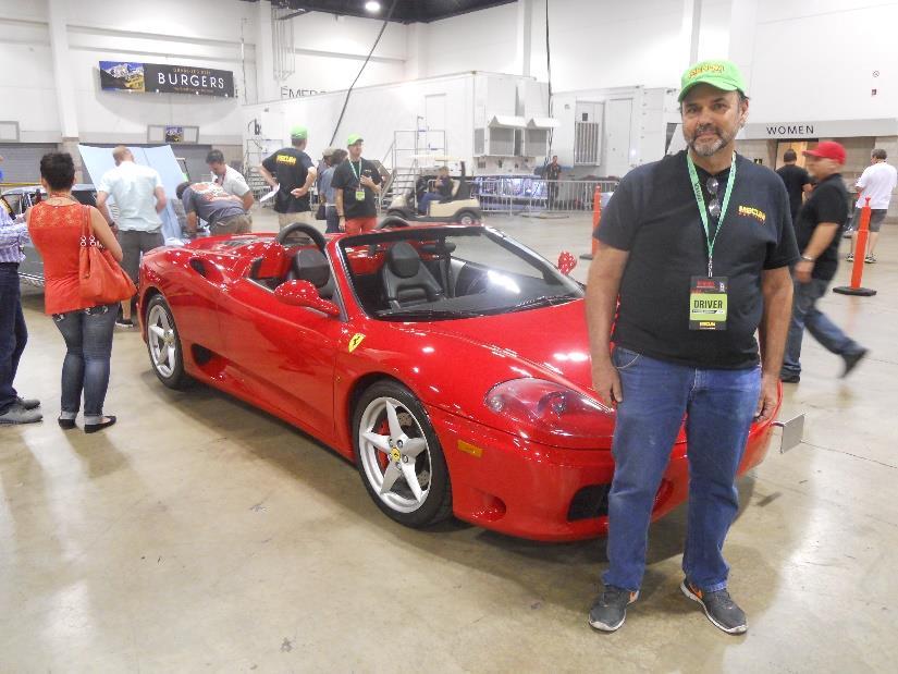 I may seem a tad bit chubby in this picture but the Ferrari fit me like a fine soft Italian leather glove.