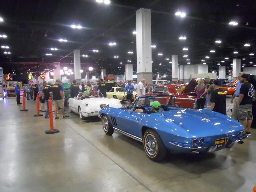 I came close to running over Mecum folks directing me onto
