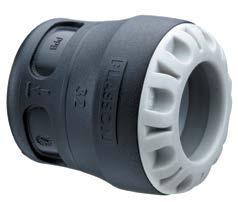 PLASTIC SYSTEMS PLASTIC SYSTEMS / PE FITTINGS PLASSON PUSHFIT FITTINGS PUSHFIT FITTINGS FOR POLYETHYLENE PIPE SYSTEMS COUPLER CODE DESCRIPTION SIZE (MM) P9P16.100.